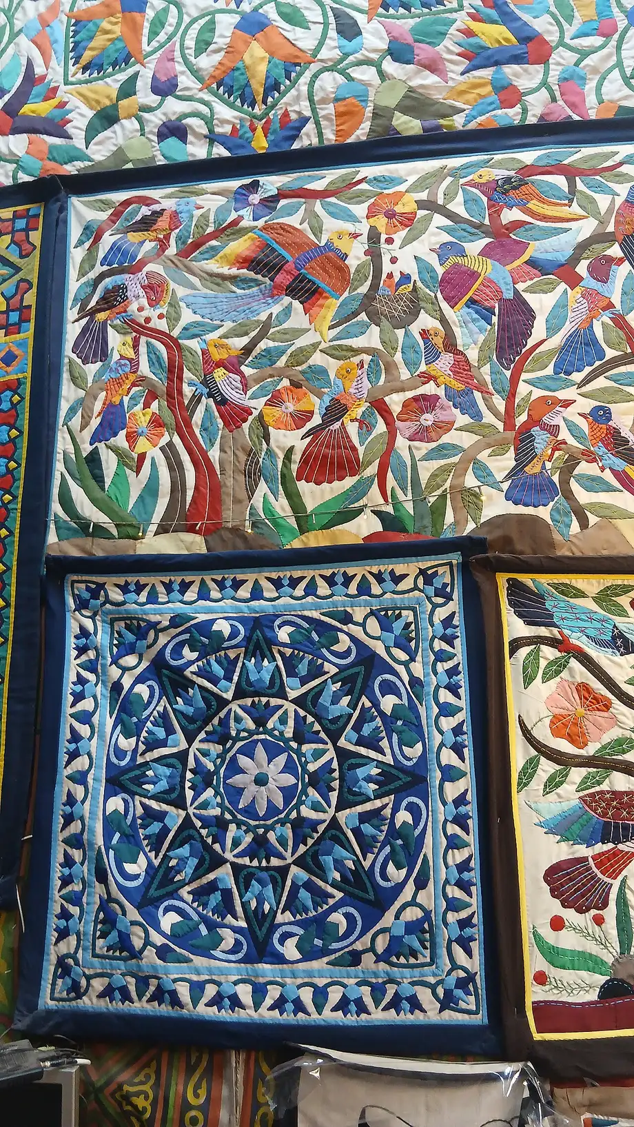 Tree of life and star panels for sale on the street