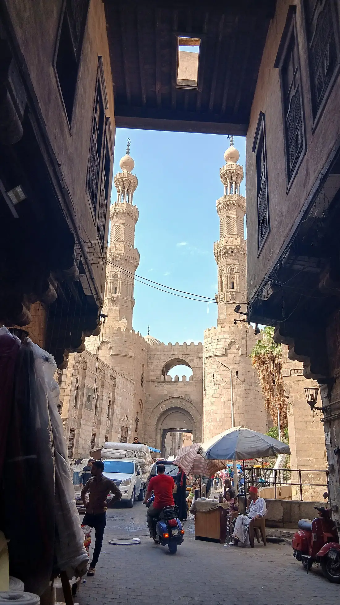 Bab Zuwayla, seen from under the tentmakers' roof