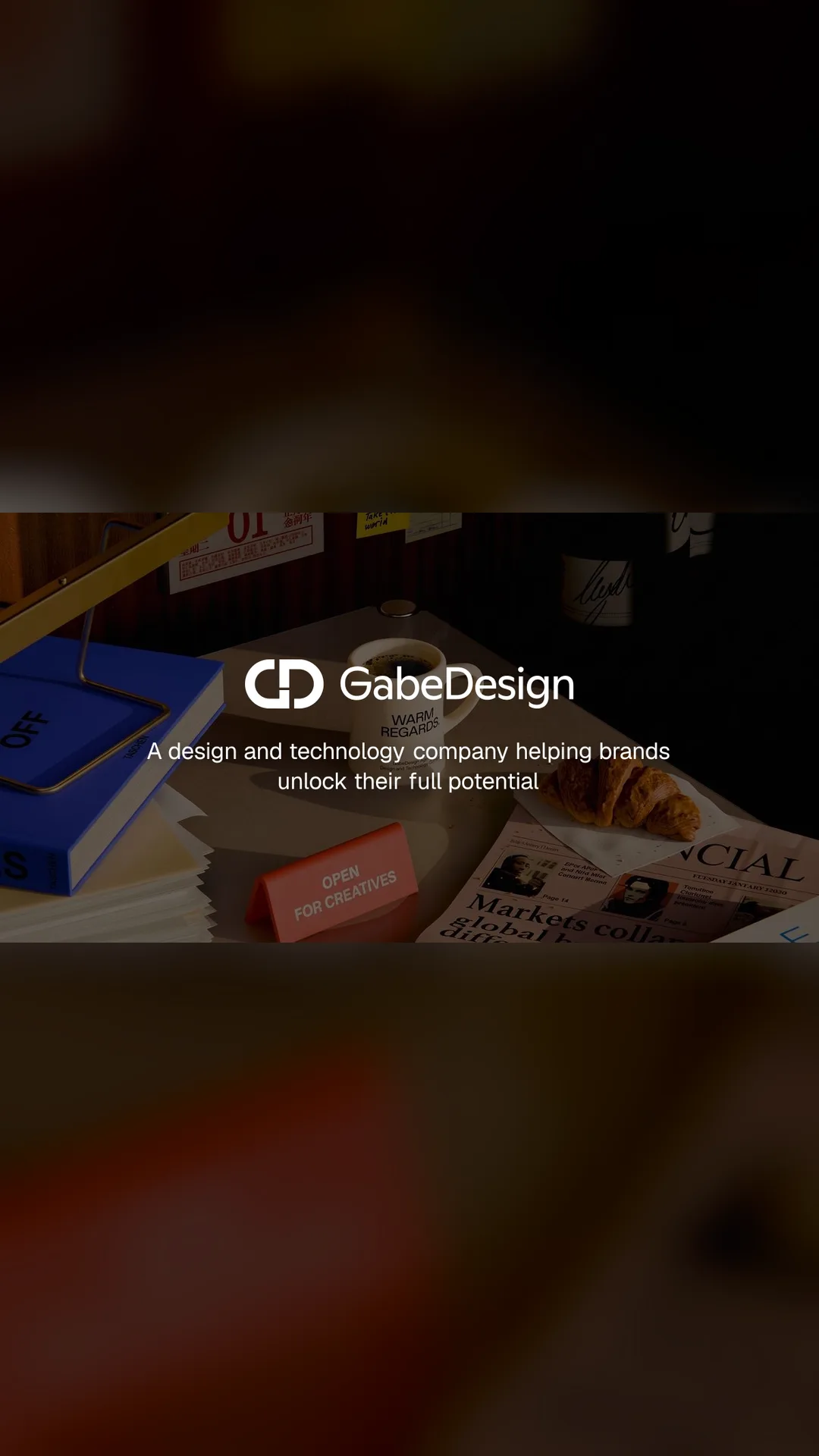 Gabe Design, the site's card
