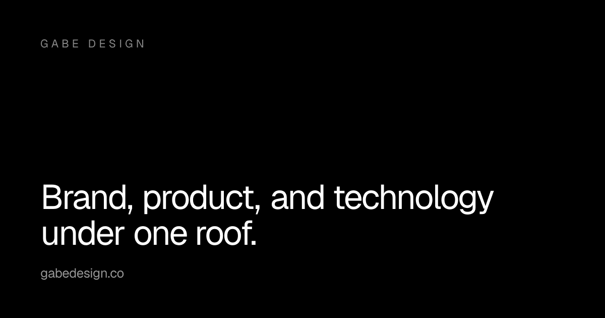 Gabe Design website preview